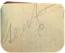 Gene Autry signature